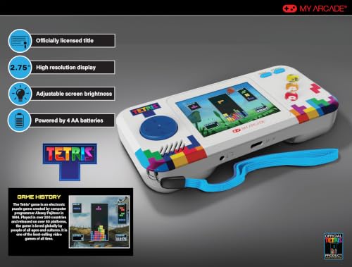 Image of My Arcade Tetris Pocket Player Pro: Puzzle Games, Tetris Handheld