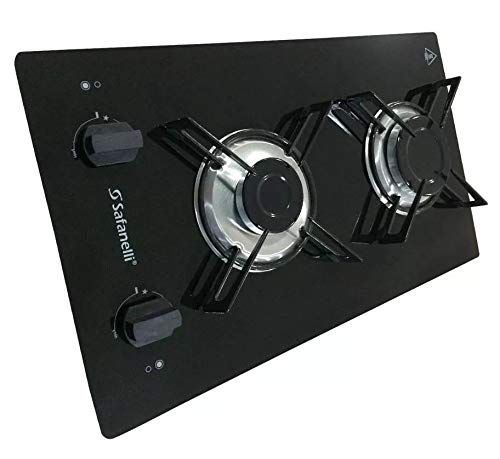 Fogão Cooktop 2 Bocas Preto 2Q Semplice Safanelli FCP2