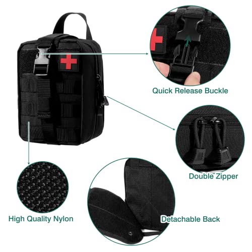 Kyrio Erste Hilfe Beutel Leer, Taktische Molle-Tasche Medizinisches Outdoor-Paket, Rip-Away EMT-Werkzeugtasche für… - Image 5