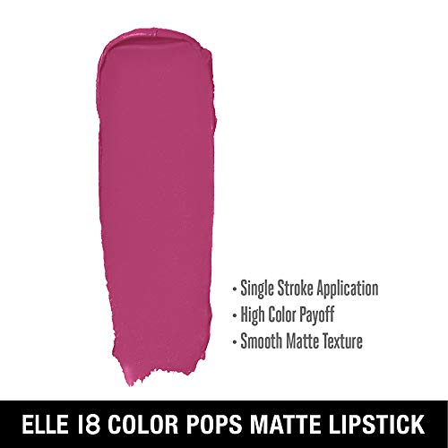 Image of Elle18 Color Pops Matte Lipstick W16, Magenta Magic, 4.3 g