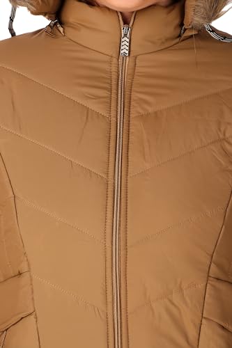 Image of Brazo Girls and Women's Puffer Regular Fit Bomber Jacket For Winter Wear | Hooded Neck | Full Sleeve | Zipper | Casual Jacket For Woman & Girl | Western Stylish Jacket For Women