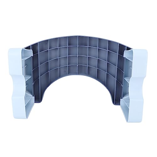 Taburete para orinal AMONIDA azul portátil y plegable en material PP de 7 pulgadas 7