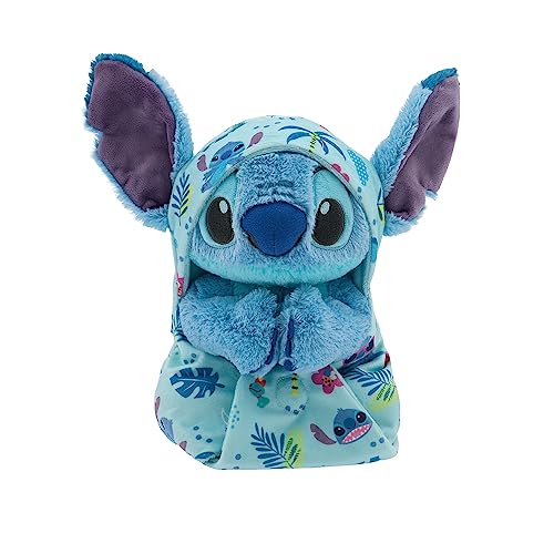 Image of Disney Store Unisex-Children Babies Collection: Stitch Plush in Swaddle with Detailed Plush Features - Official Soft Toy - Stuffed Animals for Babies