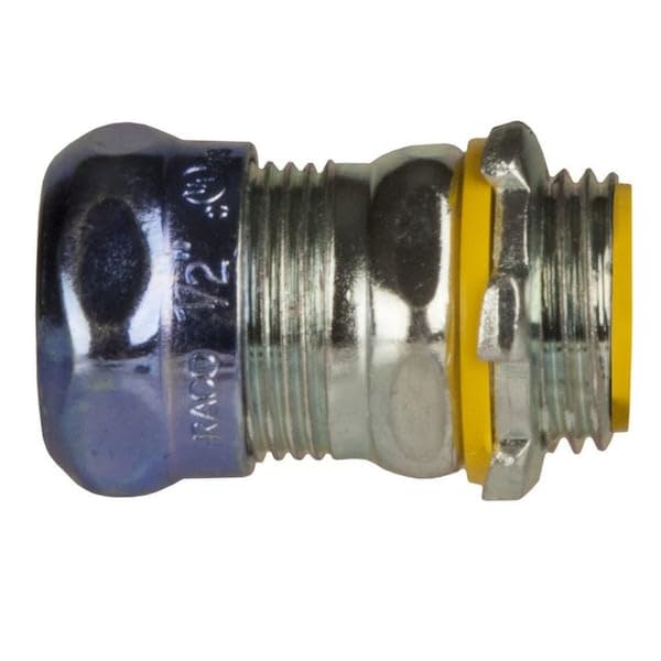HUBBELL WIRING RACO® RAINTIGHT INSULATED STEEL EMT COMPRESSION CONNECTOR, 2 IN. TRADE SIZE 2918RT