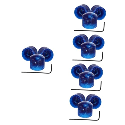 5個セット エレキギターのノブ レンチ ギターのペダルノブ エレキギターのボリュームトーン ギター ポテンショメータ ノブ ベースギター ピンクのふわふわヒール ギターのネジ エ ブルーx5個 1.8x1.8cmx5pcs