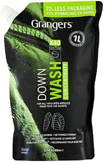 Grangers Down Wash | Eco Pouch | 1 Litre | Cleans, Refreshes and Restores the Loft and Appearance of All Down and Synthetic Down