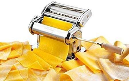 Pasta Maker Machine Hand Crank - Roller Cutter Noodle Makers Best for Homemade Noodles Spaghetti Fresh Dough Making Tools Rolling Press Kit - Stainless Steel Kitchen Accessories Manual Machines