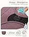INNERSY Period Underwear for Women Heavy Flow High Waisted Menstrual Incontinence Panties 3-Pack(Deep Elegance,X-Large)