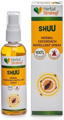 Herbal Strategi Justout Cockroach Repellent Made With Lemongrass, Cedarwood & Neem, 100Ml