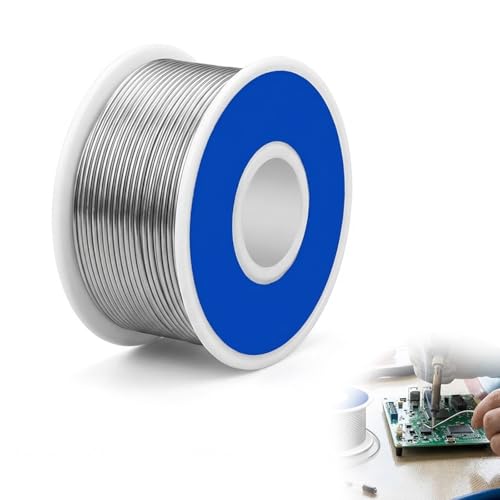 Jetstream 0.8mm Fil à Souder, Étain à Souder avec flux, Fil de Soudure Professionnel, Idéal pour Réparations Électroniques, Projets de Bricolage, Modélisme, Travaux de Soudure (100g)