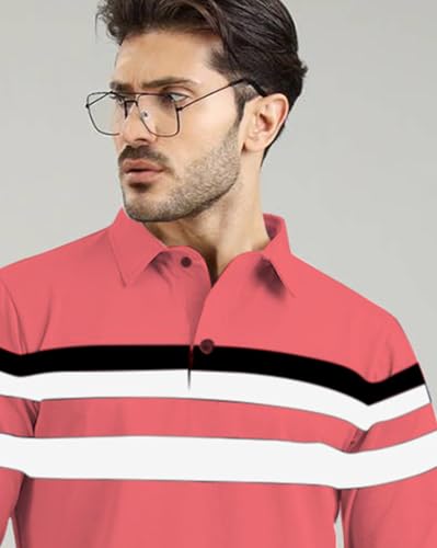Image of AUSK Men Polo T-Shirt || Full Sleeves Polo T Shirts for Men || Mens T-Shirts