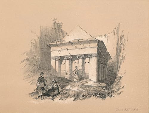 Cuadro en lienzo de la Tumba de Zacarías de David Roberts ideal para decorar tu dormitorio 60x90cm