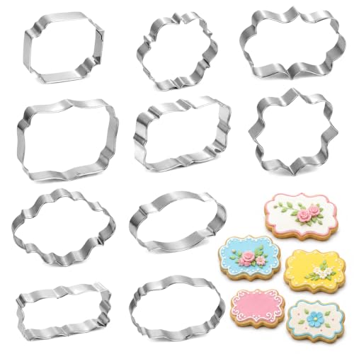 Ausstechformen Plakette Keksausstecher Set Rahmen Fondant