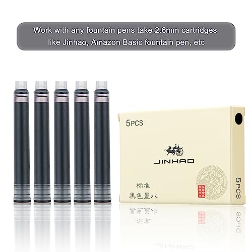 Jinhao Ink Cartridge Black For Fountain Pen International Standard Size Ink Refill Cartridges Set Of 30 Pcs #TOP5