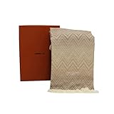 missoni home outlet Plaid de laine avec franges avec motif zigzag.