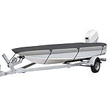 Classic Accessories Trailerable Boat Cover With Cam Buckle For Utility/Fishing Boats, 14'-16' Long, Up to 75