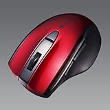 エスコ(Esco) [単3x1本] マウス(無線Bluetooth/BlueLED/赤) EA764AA-147B