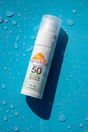 HIMAYA Natural Eco Sports Sunscreen | Waterproof Sweatproof | Natural| Reef Safe |UVA UVB Protection | no nano Zinc… - Afbeelding 3
