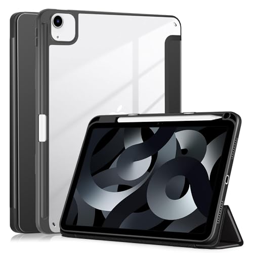 Coque iPad Air 5 / Air 4 et Pro 11 pouces transparente antichoc noire