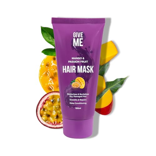 Give Me Cosmetics, Hair Mask for Dry Damaged Hair, Mango & Passion Fruit, Deep Conditioning, Intensely Hydrating Formula, Smoothes & Repairs, Salon Finish