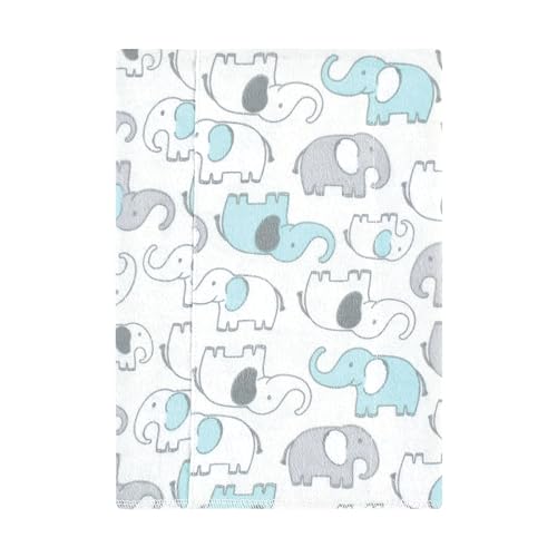Luvable Friends Hudson Baby Flannel Burp Cloths 7pk, New Elephant2
