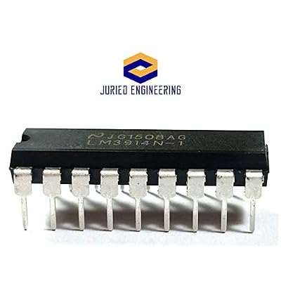 LM3914N-1 LM3914 Dot Bar-Graph Display Driver with Built-in Regulated and programmable LED Current Drive eliminating ext resistors DIP18 DIP-18 (Pack of 50)