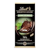 Lindt Schokolade Edelbitter Mousse Minze | 150 g Tafel | Mit 70 % Kakaogehalt und dunkler Mousse au Chocolat und Minze Füllung | Schokoladentafel | Schokoladengeschenk | dunkle Schokolade