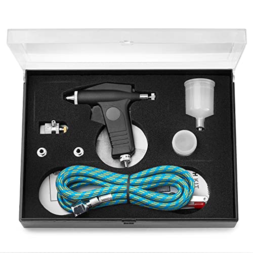 PointZero Trigger Style 2cc Gravity-Feed Airbrush 2 Tip Set (.3mm .5mm) - Thumbnail 4