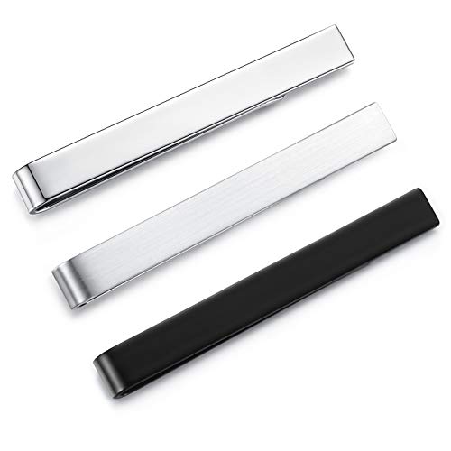 Set de 3 pasadores de corbata de 5.4cm para regalo de caballero en ocasiones especiales