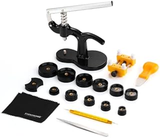 Eventronic Watch Press Set, Watch Repair kit with 18mm-50mm Fitting Dies for Watch Back Case Remover Closer, and Battery Replacement