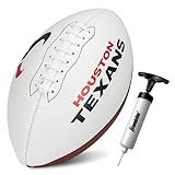Franklin Sports NFL Houston Texans Autograph Football - Official Size White Panel Souvenir Football for Autographs + Signatures