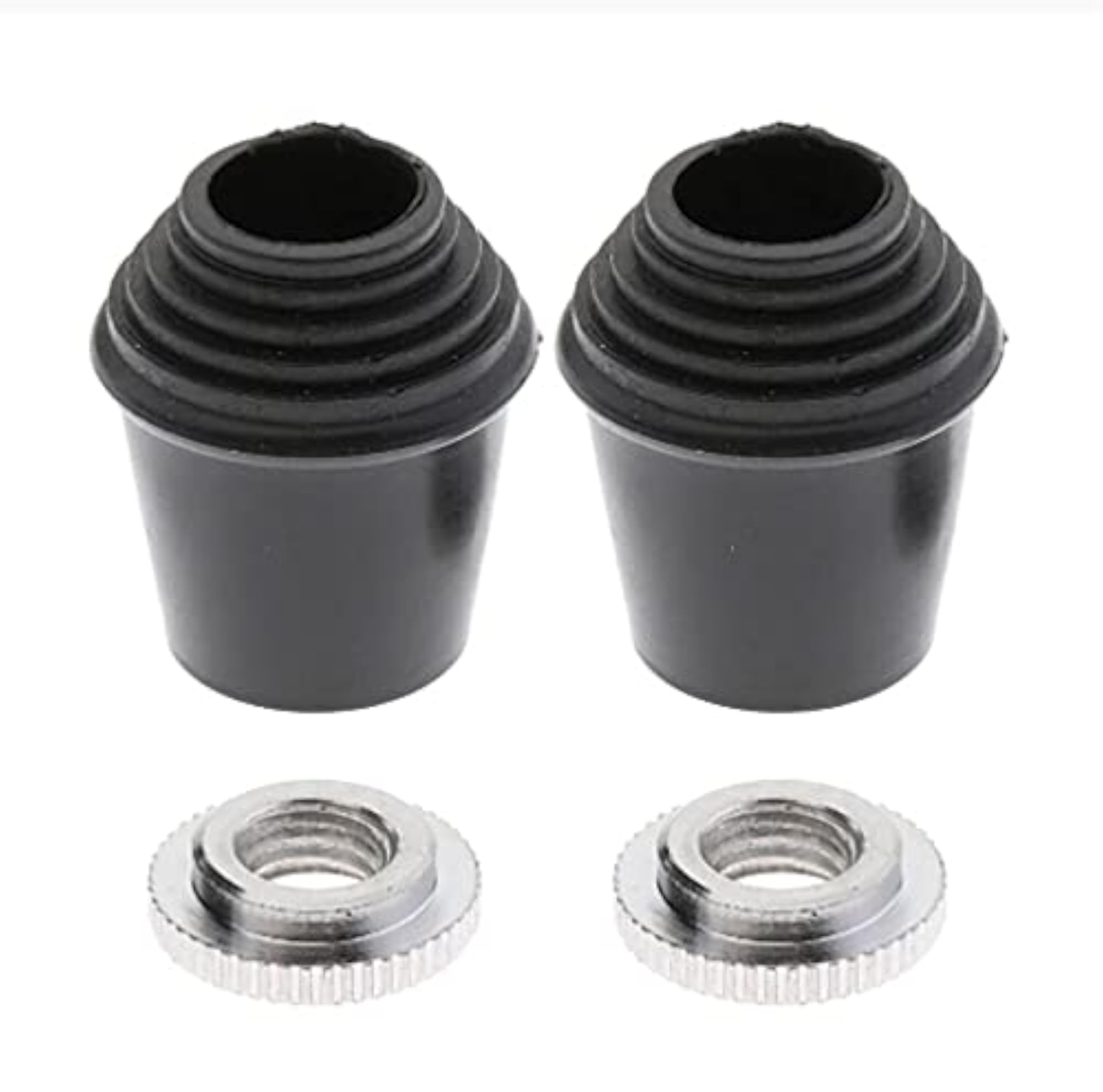 2pcs/set Threaded Bass Drum Spur Rubber Feet