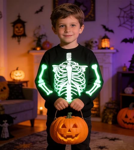 Image of Popshion Toddler Boys Sweatshirts Dinosaur Long Sleeve Pullover Crewneck Shirts Cartoon Tee Sport Tops for Kids 1-8T