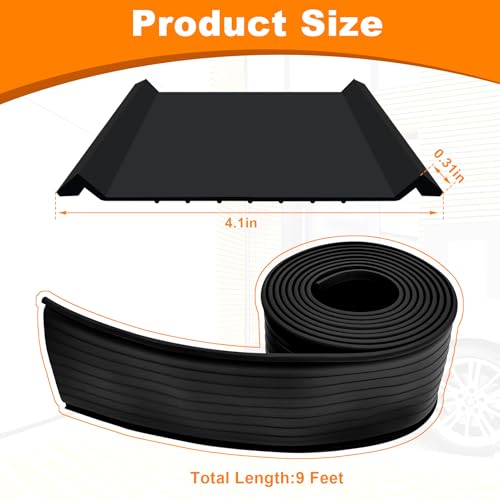 Garage Door Seals - 9 FT Fit for Clopay Single Slot Garage Door Rubber Bottom Weather Seal Replacement Weatherproof Weather Stripping by Earthtec - Image 2