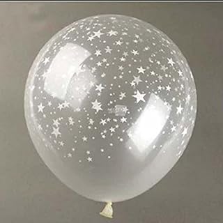 Sopeace 100pcs 12inch Clear Stars Romatic Pearl Latex Balloons Helium Transparent Ball for Birthday Wedding Party Decor