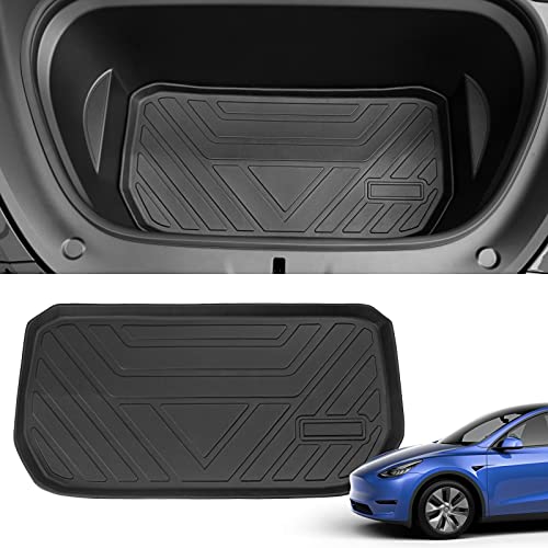 Powoq Fit Trunk Cargo Mat Liner For 2020 2021 2022 2023 Tesla Model Y Accessories (Front Trunk Liner) #TOP4