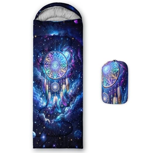 Image of QOOMO Ball Flower Camping Sleeping Bags,3 Season Warm & Cool Weather,Lightweight,Waterproof Sleeping Bags for Adults & Kids,Traveling,and Outdoors,Camping Gear Equipment