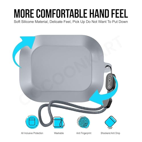 Image of Silicone Case Cover Compatible for Realme Buds Air 8 (2026) (Master Grey)