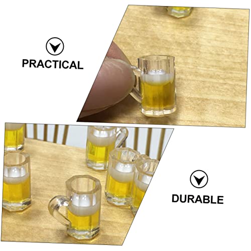 COHEALI 40 Pçs Simulação Caneca De Cerveja Mini Acessórios Para Bonecas Mini Decoração Acessórios Pa