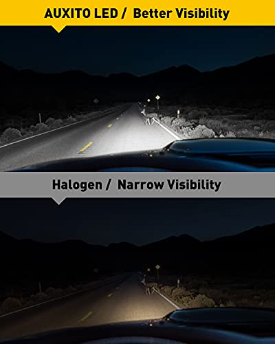 Auxito 9145 Led Fog Bulbs, 6500K Cool White, 6000Lm 400% Brightness, H10 9140 Led Fog Light Bulbs Replacement, Csp Led Chips, Plug And Play, Canbus Ready, Pack Of 2 #TOP3