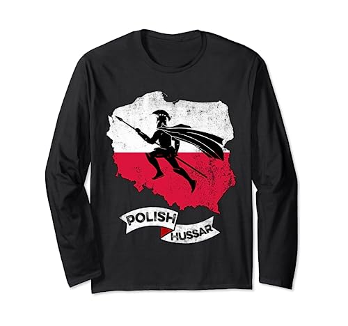 T-shirt retrò polacco Hussar Polska Husaria Warrior Gift Maglia a Manica