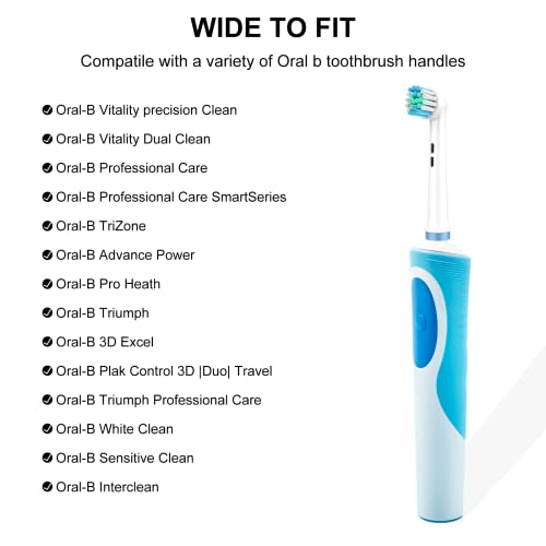 Toothbrush Heads For Oral B, 8 Pack Precision Clean Electric Toothbrush Replacement Heads Medium Soft Dupont Bristles Replacement Toothbrush Heads For Oral Health And Plaque Removal #TOP5