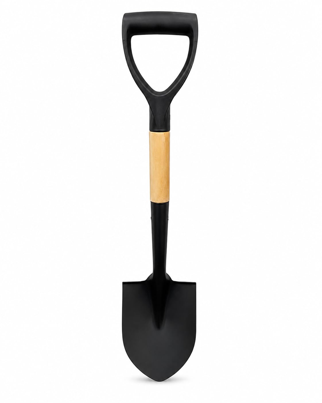 Garden Round Spade Shovel with D Grip Handle 68cm Heavy Duty Digging Spade for Gardening, Planting, Soil Turning, Landscaping & Outdoor Garden Work 20 x 15cm Blade