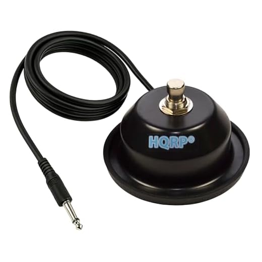 HQRP Interruptor de pie de Amplificador de Guitarra de 1 botón de Repuesto para Fender 099-4049-000, Compatible con amplificadores FM, Mustang, Blues Junior