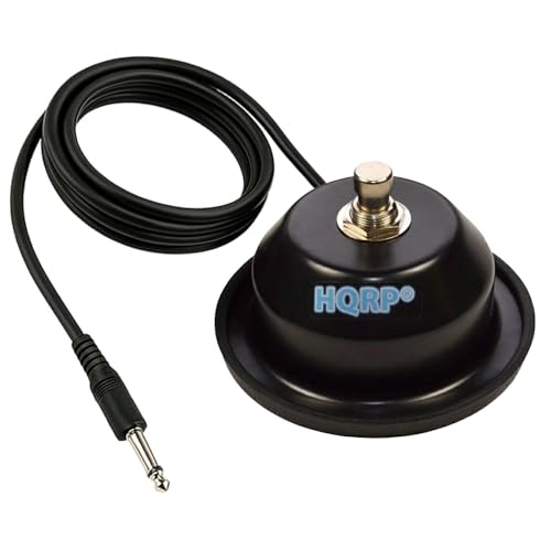 HQRP 1-Button Guitar Amp Footswitch Replacement for Fender 099-4049-000 fits FM, Mustang, Blues...