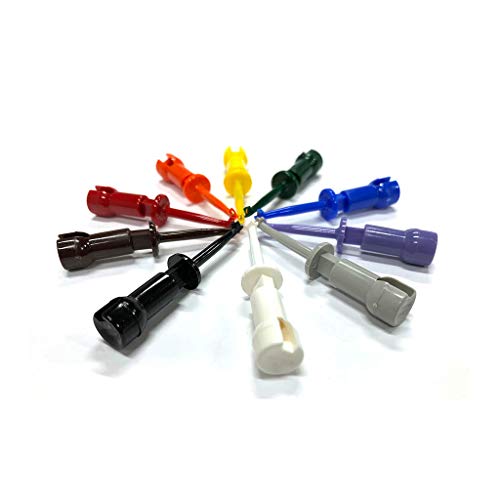 Image of E-Z-HOOK Original XM Micro Hook Test Connector - Set of 10: Assorted Colors