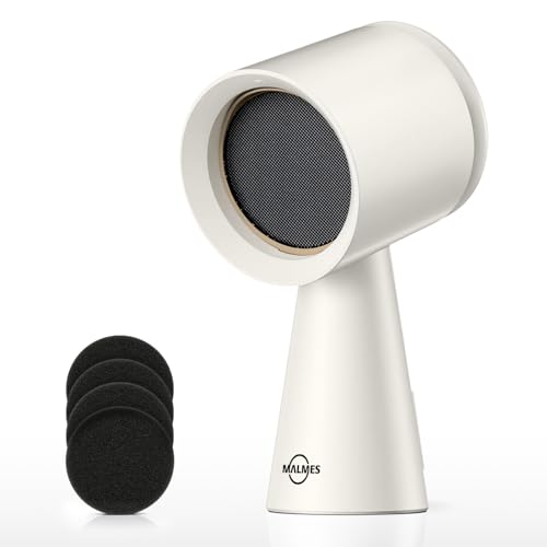 MALMES Mini Dunstabzugshaube,Tragbare Abzugshaube mit 3 Geschwindigkeiten,Mobile Dunstabzugshaube mit Austauschbarem Filter für BBQ,Kochen,Hot Pot,Camping,Wohnmobil,Küche,Wohnung, Weiß