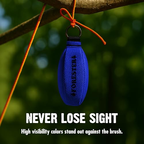 Image of FORESTER Arborist Throw Line Kit | Throw Weight & 166ft Rope | Ultra Slick 100% Polyester Rope | Arborist Equipment for Tree Climbing