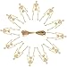 FINGOOO Mini Skeleton Figurines, 12Pcs 6 Inch Small Skeletons Halloween Decorations for Craft Haunted House Accessories Party Favors
