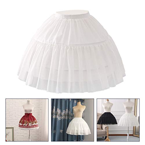 SOIMISS 1Pc Casual Lolita Saia Bolha Vestido Underskirt Deslizamento Espinha de Peixe Bonito Gaze Sa